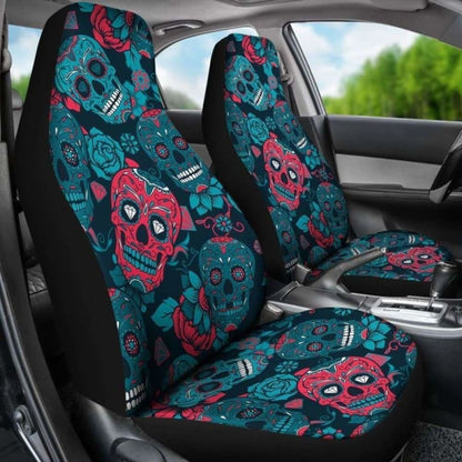 Halloween Sugar Skull Car Seat Covers 101207