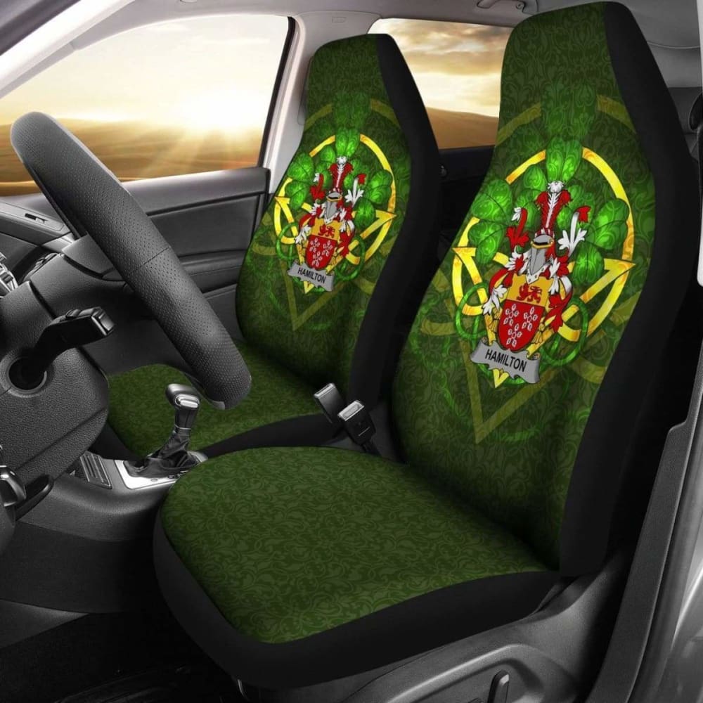 Hamilton Ireland Car Seat Cover Celtic Shamrock (Set Of Two) 154230 - YourCarButBetter