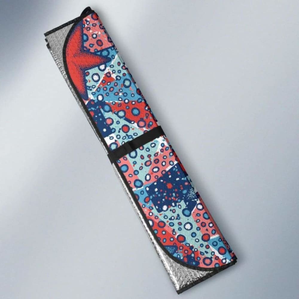 Hand Drawn Colorful Starfish Car Auto Sun Shades 460402 - YourCarButBetter