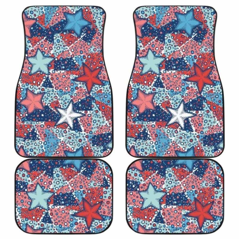 Hand Drawn Colorful Starfish Front And Back Car Mats 174914 - YourCarButBetter
