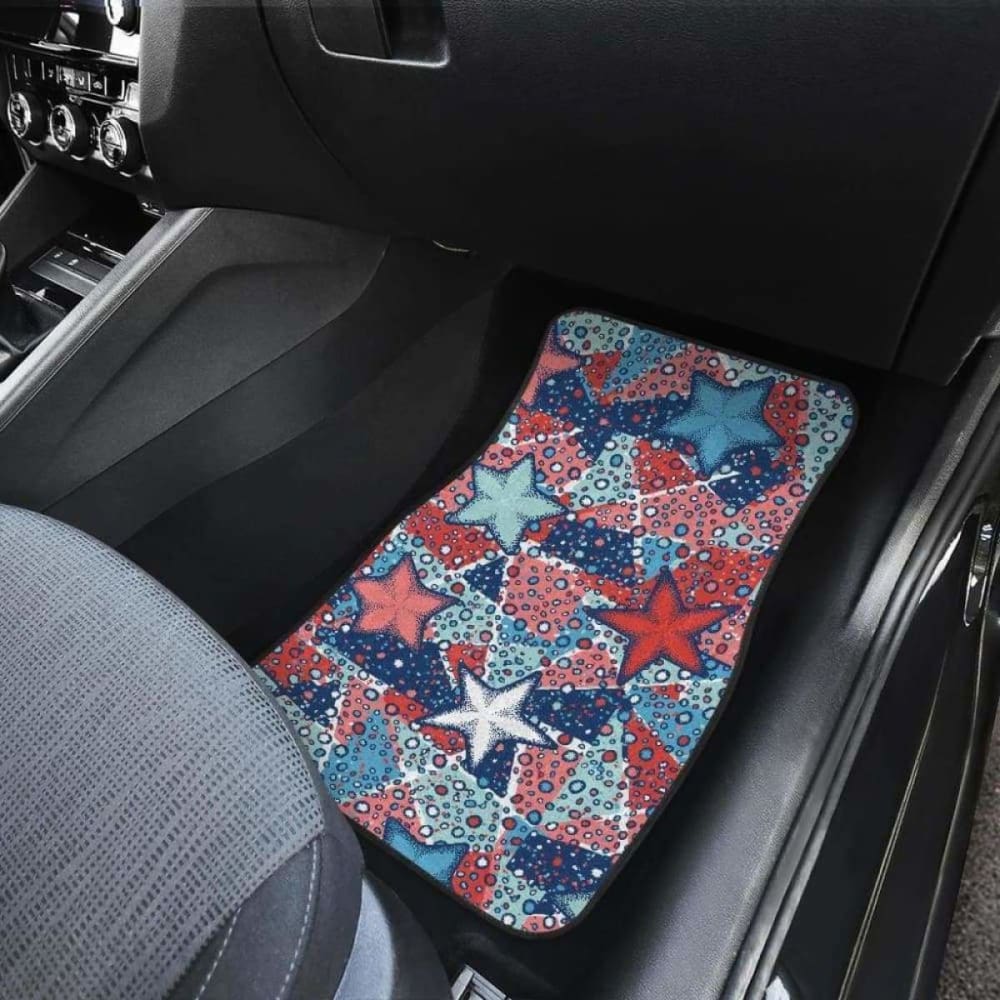 Hand Drawn Colorful Starfish Front And Back Car Mats 174914 - YourCarButBetter
