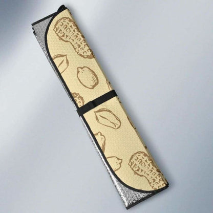 Hand Drawn Peanuts Pattern Car Auto Sun Shades 103406 - YourCarButBetter