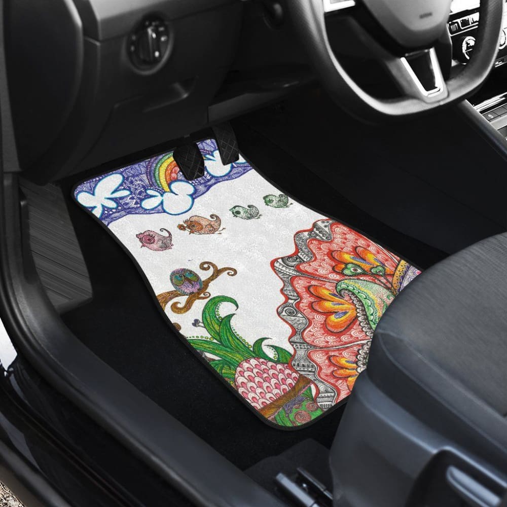 Happy Owls Car Floor Mats 094209 - YourCarButBetter