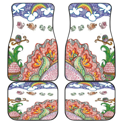 Happy Owls Car Floor Mats 094209 - YourCarButBetter