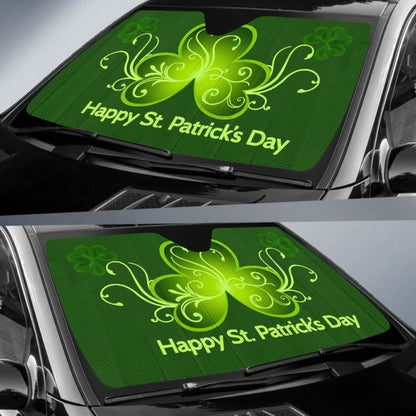 Happy Patrick’S Day Car Sun Shade 094201 - YourCarButBetter