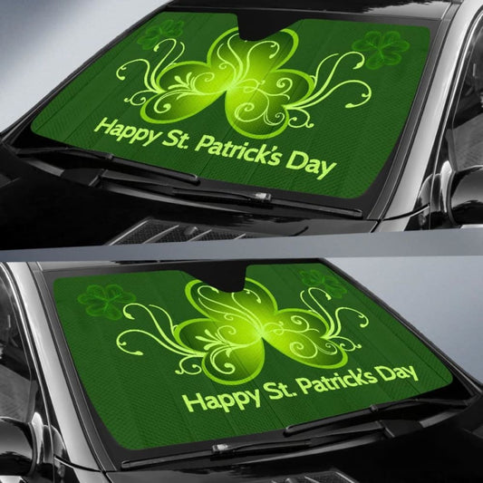 Happy Patrick’S Day Car Sun Shade 094201 - YourCarButBetter