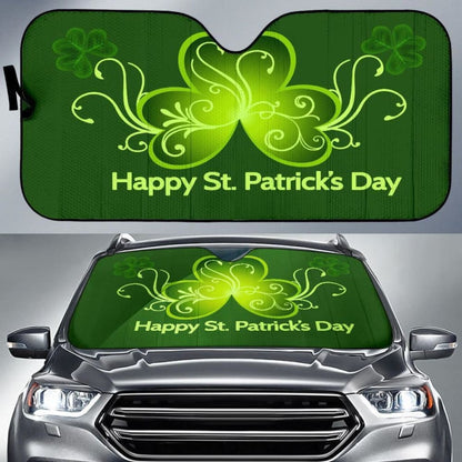 Happy Patrick’S Day Car Sun Shade 094201 - YourCarButBetter