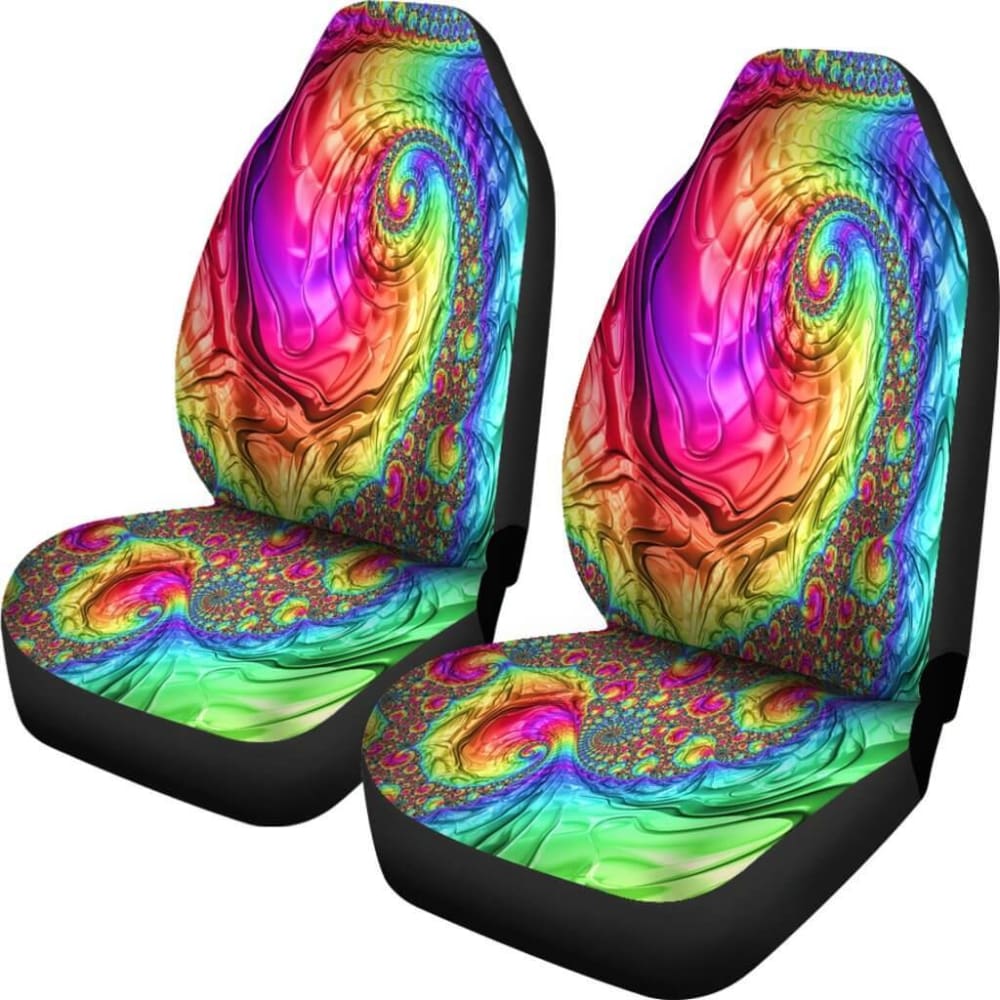 Happy Rainbow Car Seat Covers 174510 - YourCarButBetter