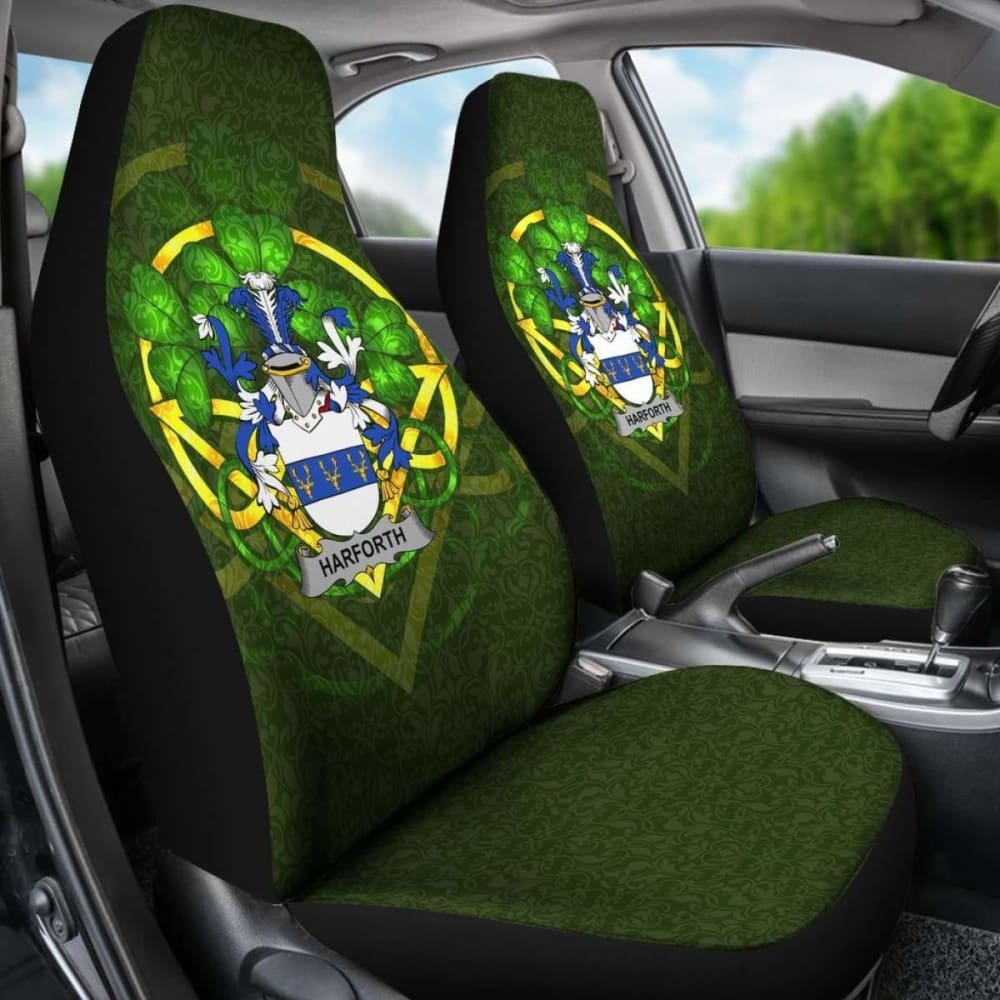 Harforth Ireland Car Seat Cover Celtic Shamrock (Set Of Two) 154230 - YourCarButBetter
