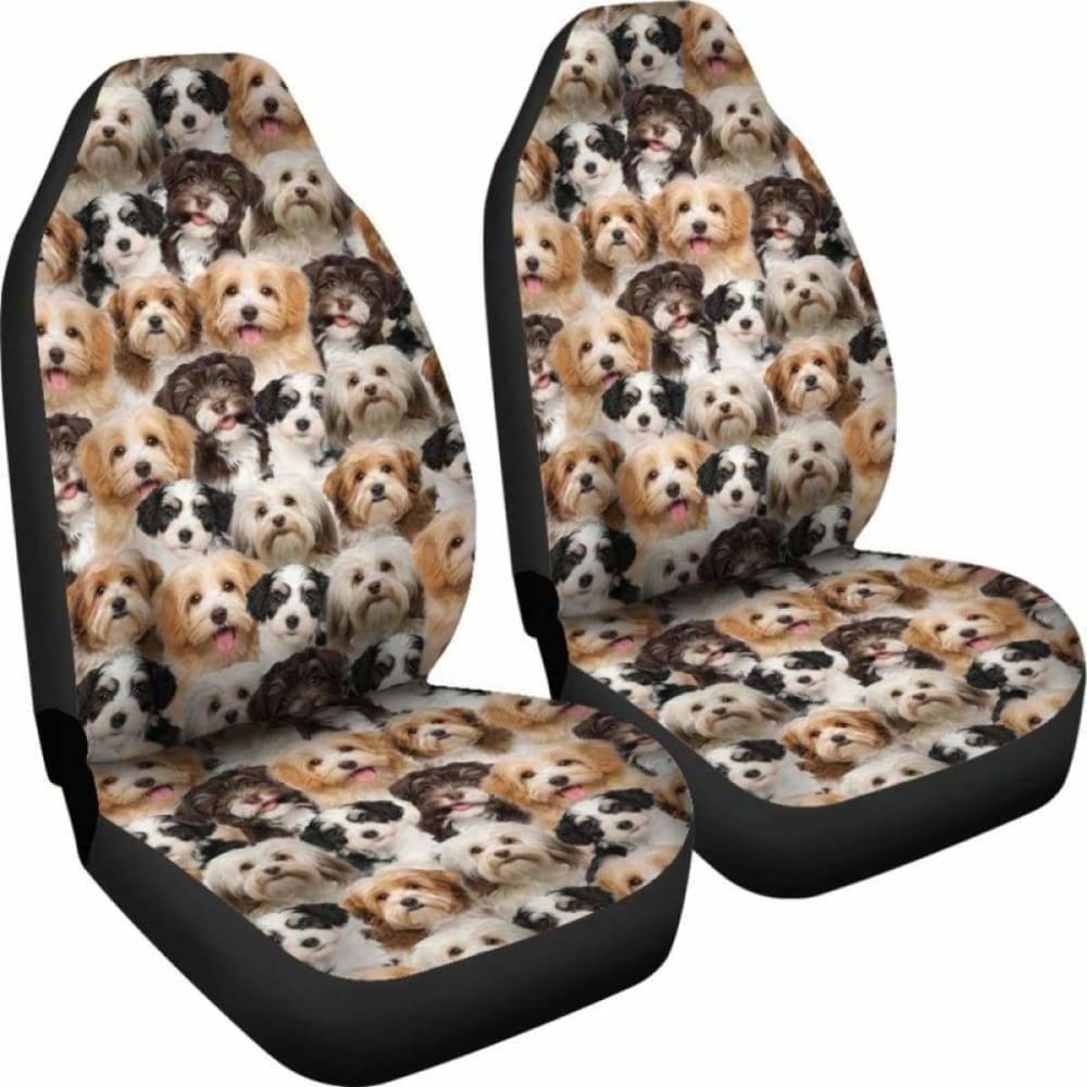 Havanese Full Face Car Seat Covers 195016 - YourCarButBetter