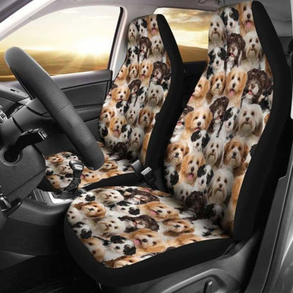 Havanese Full Face Car Seat Covers 195016 - YourCarButBetter