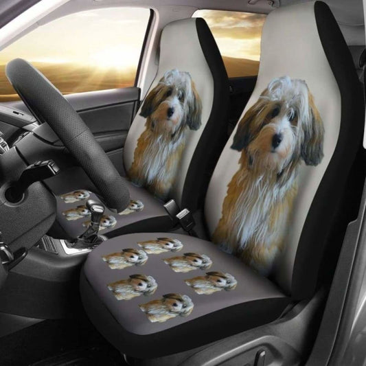 Havanese Puppy Car Seat Cover 195016 - YourCarButBetter