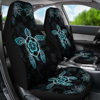 Hawaii Blue Turtle And Hibiscus Car Seat Covers - New 091114 - YourCarButBetter