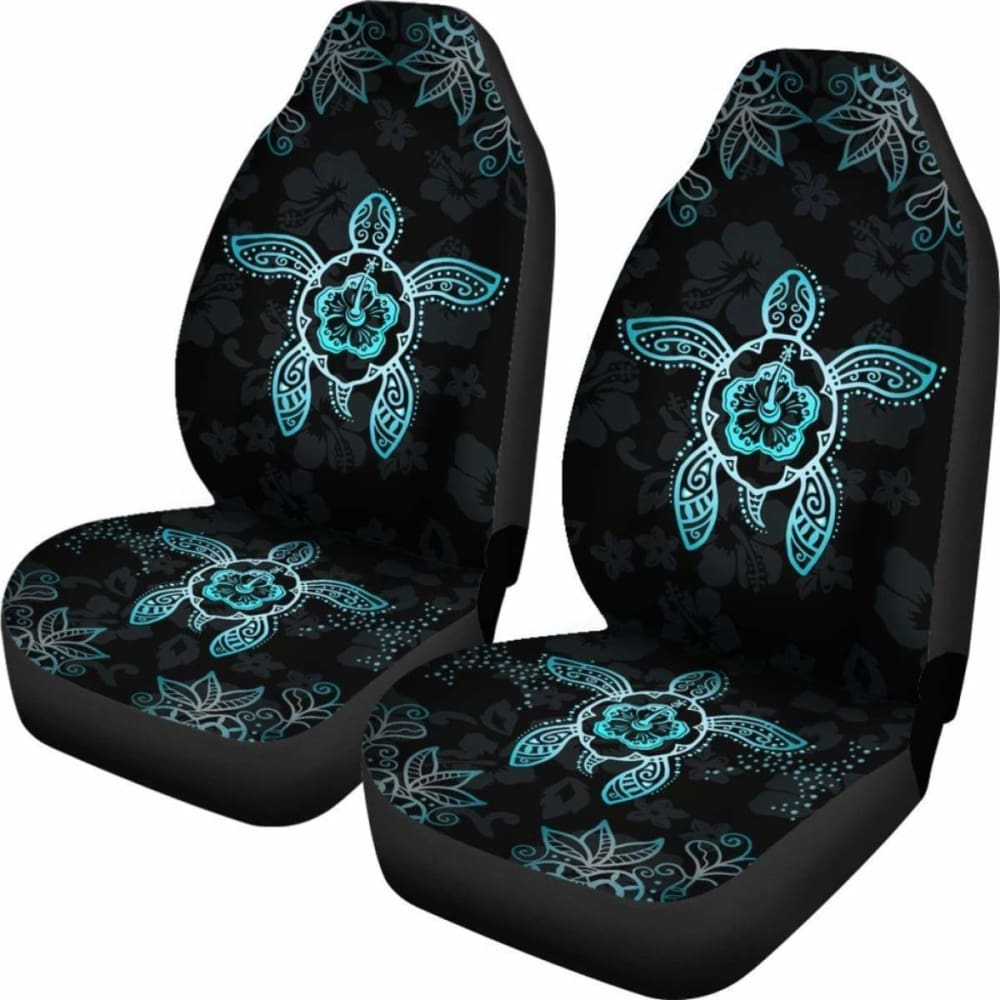 Hawaii Blue Turtle And Hibiscus Car Seat Covers - New 091114 - YourCarButBetter