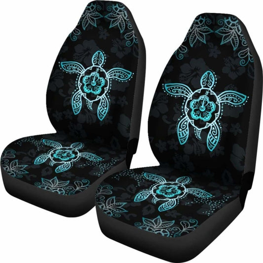 Hawaii Blue Turtle And Hibiscus Car Seat Covers - New 091114 - YourCarButBetter
