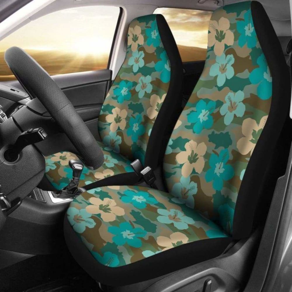 Hawaii Camo Hibiscus Car Seat Covers Amazing 112608