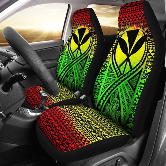 Hawaii Car Seat Cover - Hawaii Kanaka Maoli Polynesian Tattoo Reggae - 105905 - YourCarButBetter