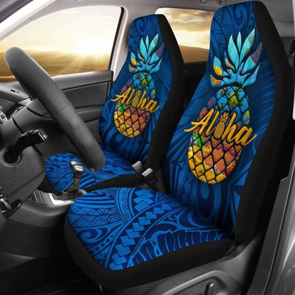 Hawaii Car Seat Covers - Aloha Pineapple - 9 174914 - YourCarButBetter
