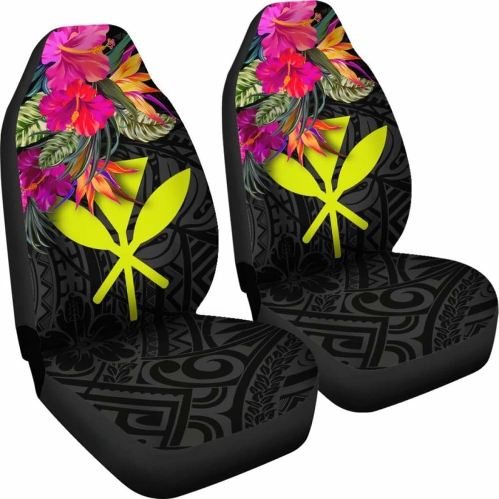 Hawaii Car Seat Covers - Hibiscus Polynesian Pattern - 232125 - YourCarButBetter