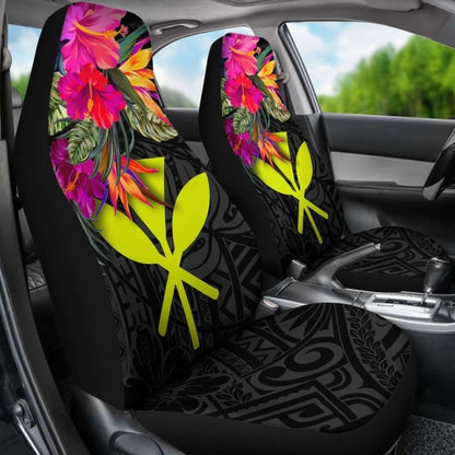Hawaii Car Seat Covers - Hibiscus Polynesian Pattern - 232125 - YourCarButBetter
