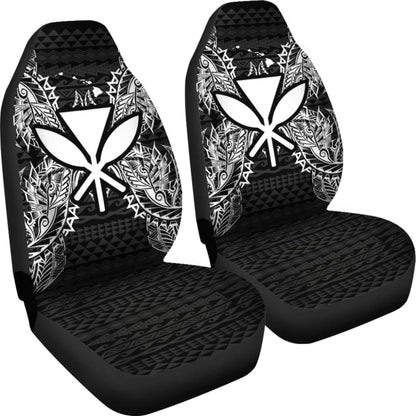 Hawaii Car Seat Covers Kanaka Maoli Map Black 103131 - YourCarButBetter