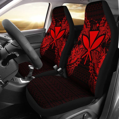 Hawaii Car Seat Covers Kanaka Maoli Map Red 103131 - YourCarButBetter