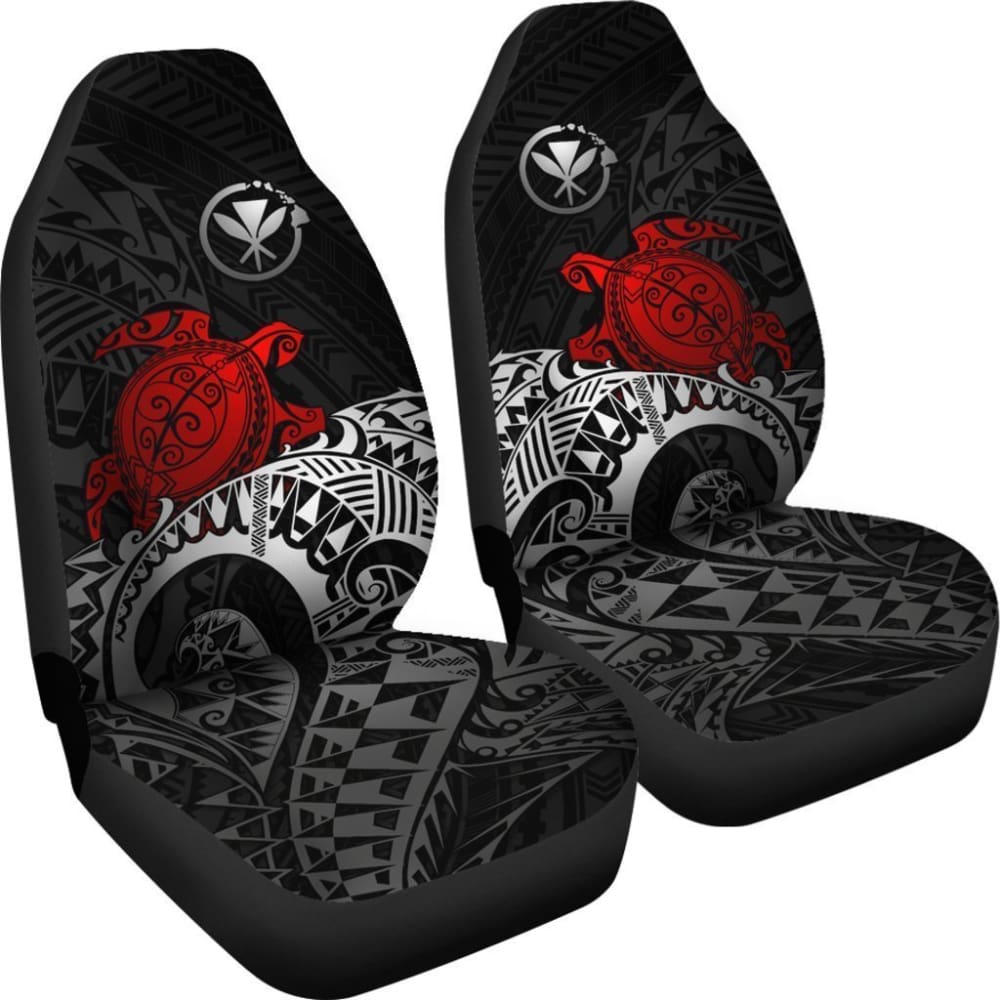 Hawaii Car Seat Covers Kanaka Maoli Polynesian Red Turtle 103131 - YourCarButBetter