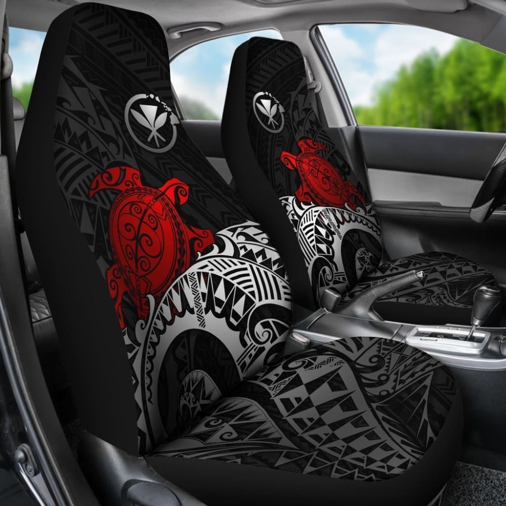 Hawaii Car Seat Covers Kanaka Maoli Polynesian Red Turtle 103131 - YourCarButBetter