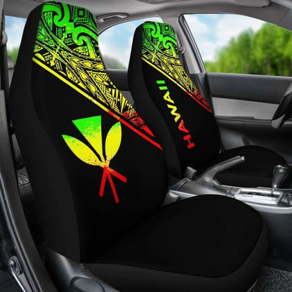 Hawaii Car Seat Covers - Hawaii Kanaka Maoli Polynesian Reggae Curve - 105905 - YourCarButBetter