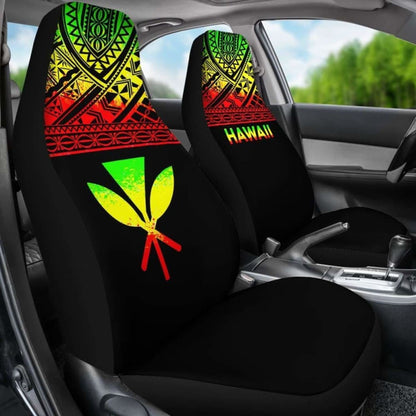 Hawaii Car Seat Covers - Hawaii Kanaka Maoli Polynesian Reggae Horizontal - 105905 - YourCarButBetter