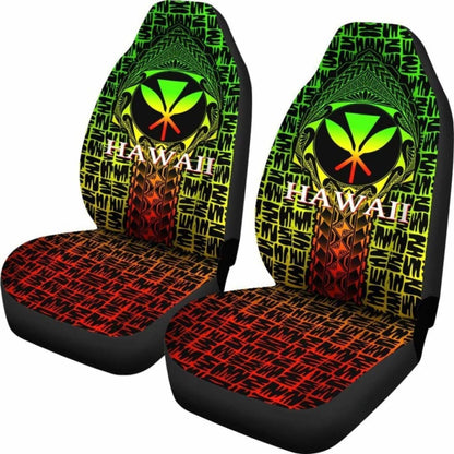 Hawaii Car Seat Covers - Kanaka Maoli Rocket Style (Reggae) 105905 - YourCarButBetter