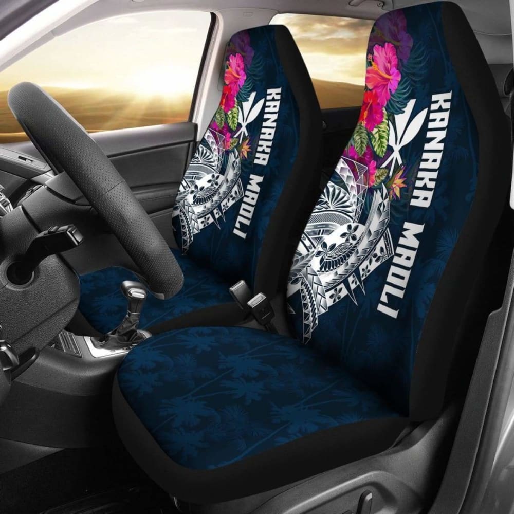Hawaii Car Seat Covers - Polynesian Hibiscus With Summer Vibes - 232125 - YourCarButBetter