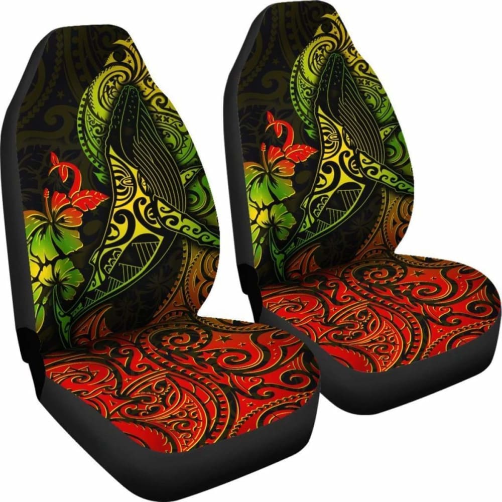 Hawaii Car Seat Covers - Polynesian Humpback Whale - 102802 - YourCarButBetter