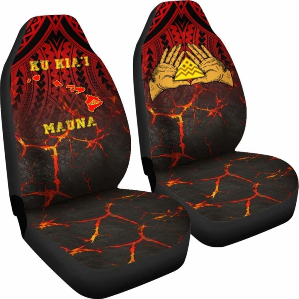 Hawaii Car Seat Covers - Protect Mauna Kea One Map 105905 - YourCarButBetter