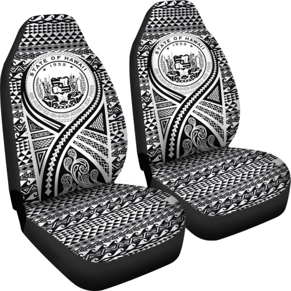 Hawaii Car Seat Covers - Hawaii Seal Black - 105905 - YourCarButBetter
