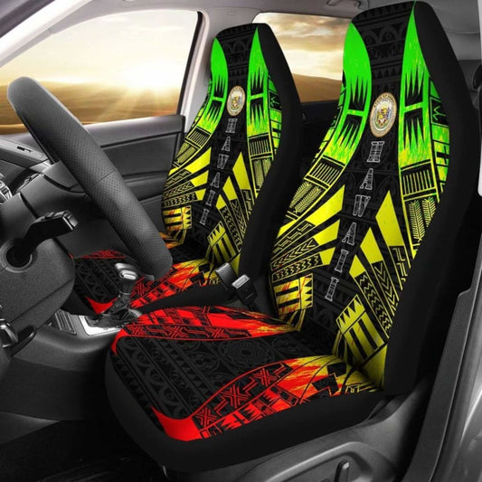 Hawaii Car Seat Covers - Hawaii Seal Polynesian Tattoo Reggae - 9 174914 - YourCarButBetter