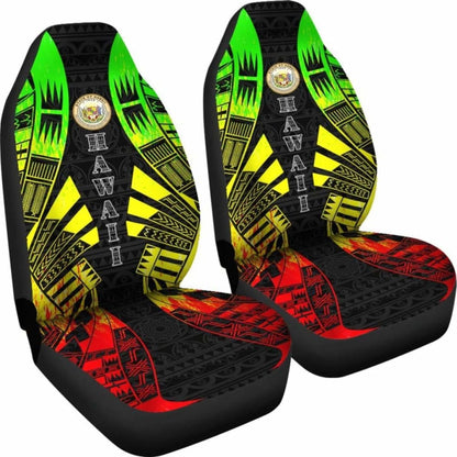 Hawaii Car Seat Covers - Hawaii Seal Polynesian Tattoo Reggae - 9 174914 - YourCarButBetter