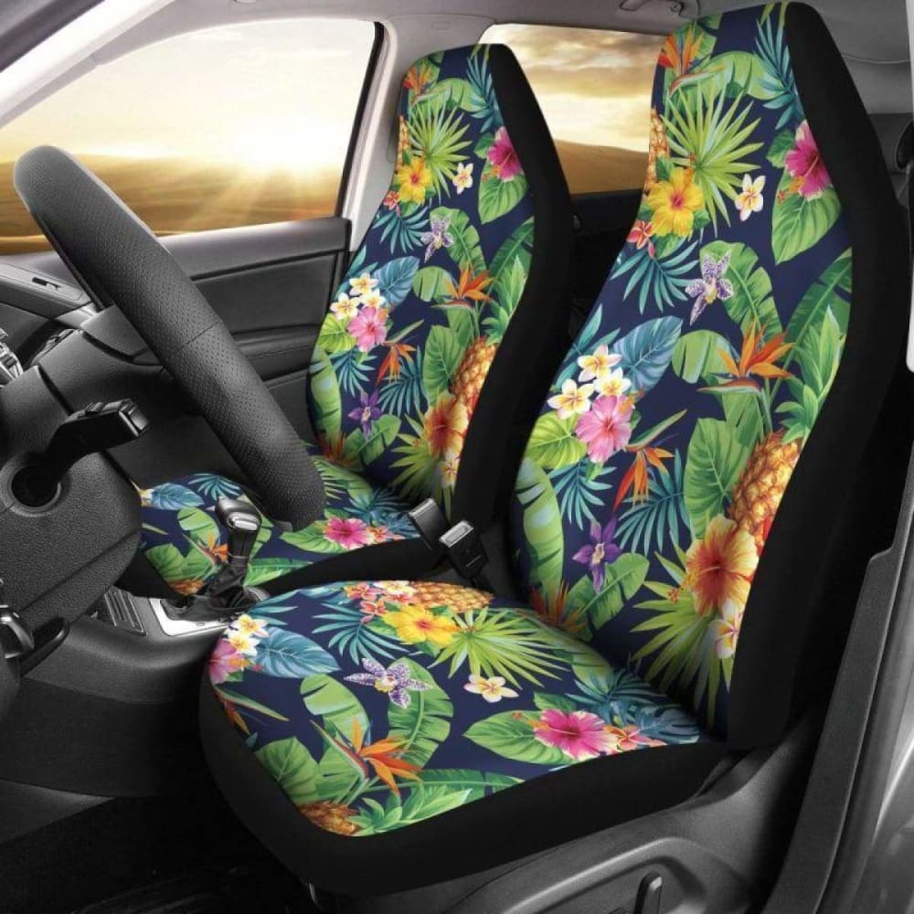 Hawaii Car Seat Covers - Tropical Flowers & Fruit - 04 5 1 174914 - YourCarButBetter