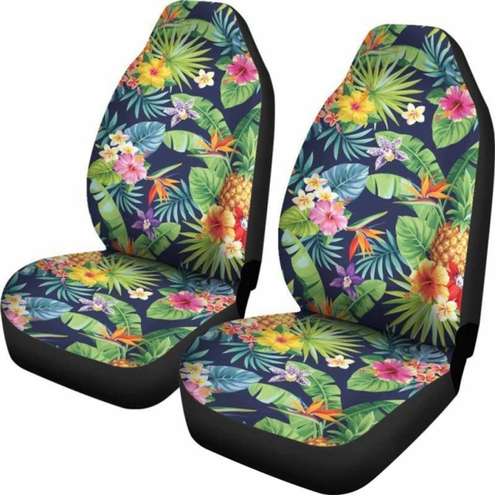 Hawaii Car Seat Covers - Tropical Flowers & Fruit - 04 5 1 174914 - YourCarButBetter