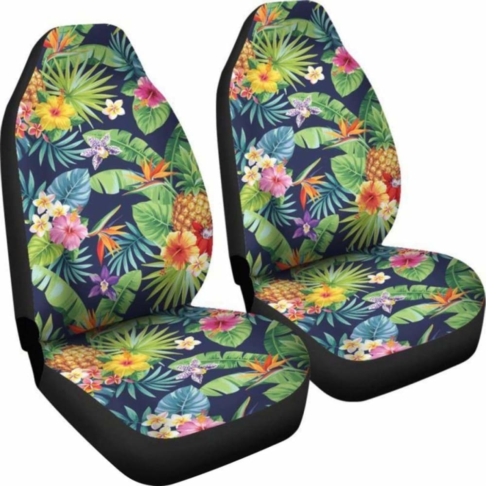 Hawaii Car Seat Covers - Tropical Flowers & Fruit - 04 5 1 174914 - YourCarButBetter
