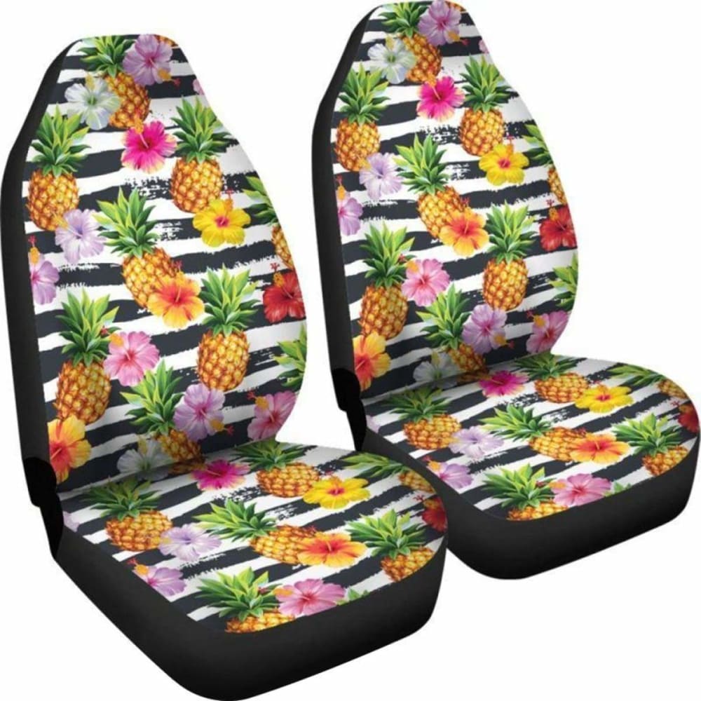 Hawaii Car Seat Covers - Tropical Pineapple Hibiscus - 02 Amazing 1 105905 - YourCarButBetter