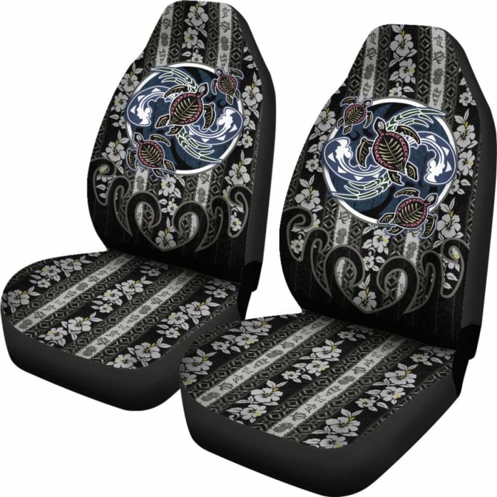 Hawaii Car Seat Covers - Turtle Hibiscus Pattern - Amazing 091114 - YourCarButBetter