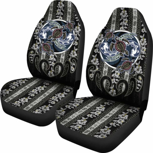 Hawaii Car Seat Covers - Turtle Hibiscus Pattern - Amazing 091114 - YourCarButBetter