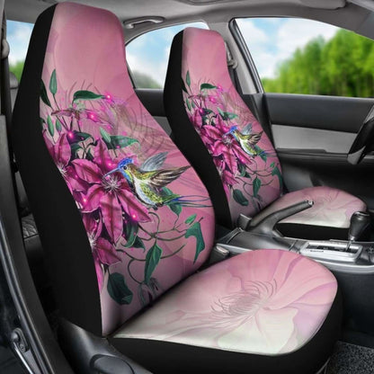 Hawaii Clematis Humming Bird Car Seat Covers 105905 - YourCarButBetter