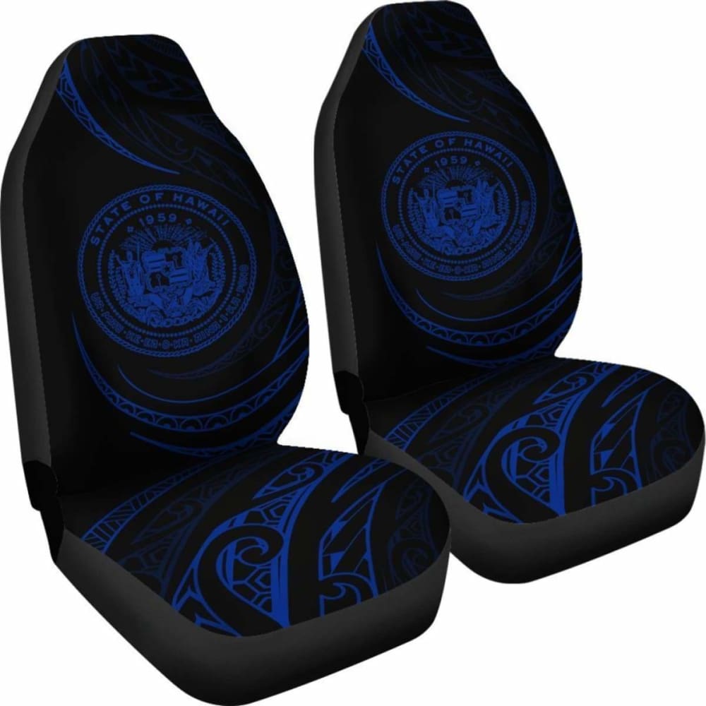 Hawaii Coat Of Arms Car Seat Covers - Blue - Frida Style - Amazing 105905 - YourCarButBetter