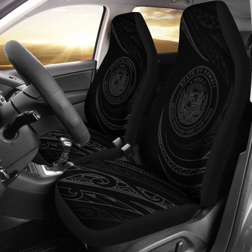 Hawaii Coat Of Arms Car Seat Covers - Gray - Frida Style - Amazing 105905 - YourCarButBetter
