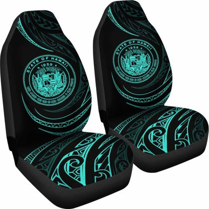 Hawaii Coat Of Arms Car Seat Covers - Turquoise - Frida Style - Amazing 105905 - YourCarButBetter