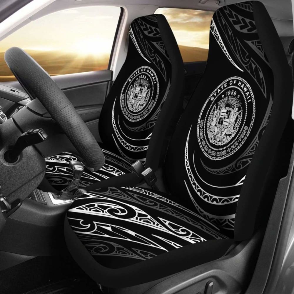 Hawaii Coat Of Arms Car Seat Covers - White - Frida Style - Amazing 105905 - YourCarButBetter