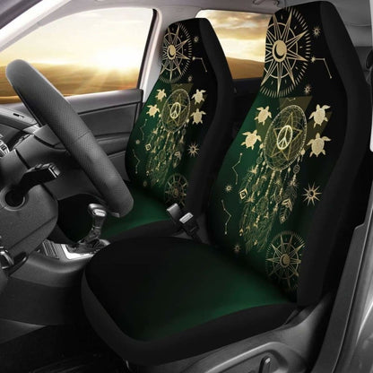 Hawaii Dream Catcher Hibiscus Plumeria Polynesian Turquoise - Car Seat Cover 102918 - YourCarButBetter