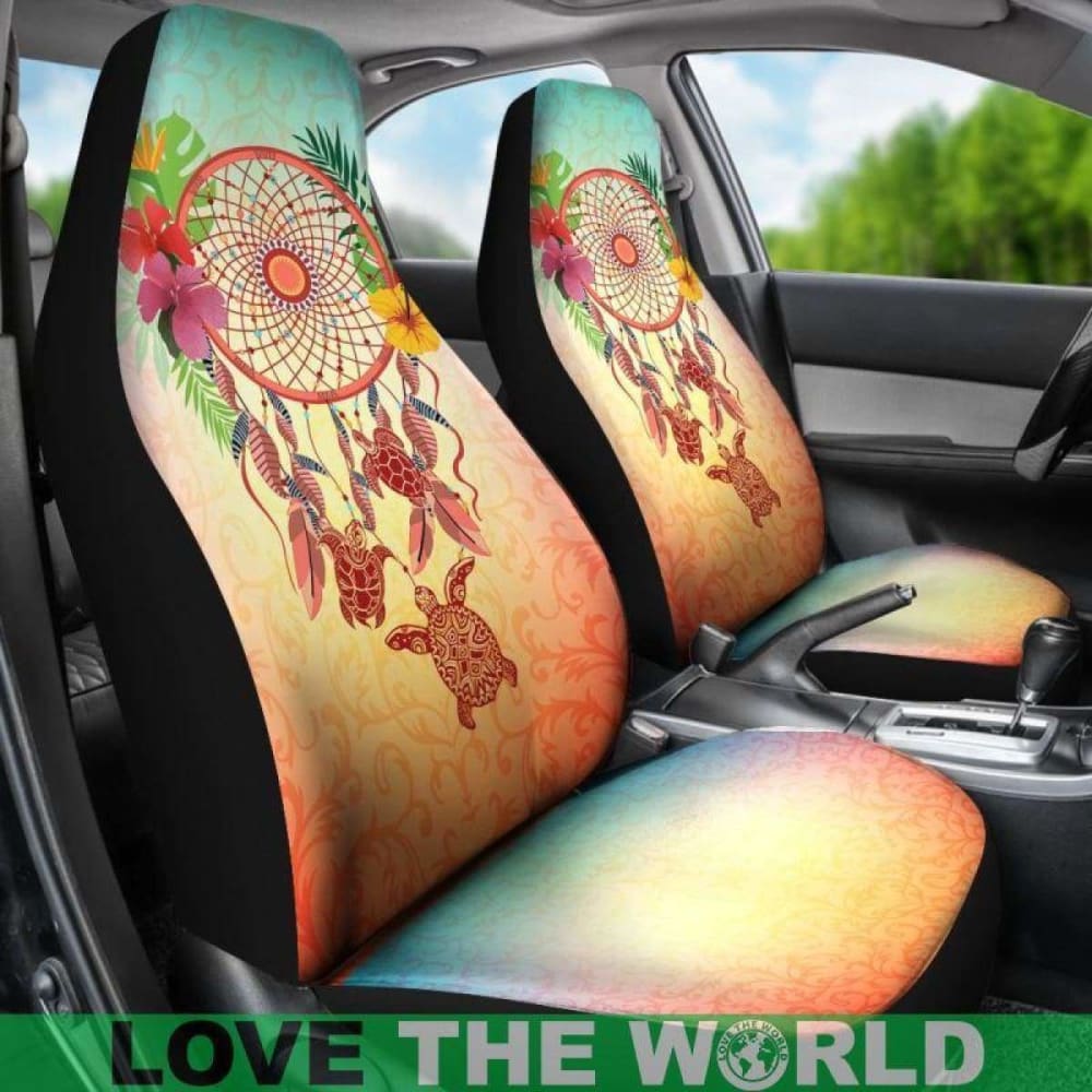 Hawaii Dream Catcher Honu Turtle Car Seat Covers Best 091114 - YourCarButBetter